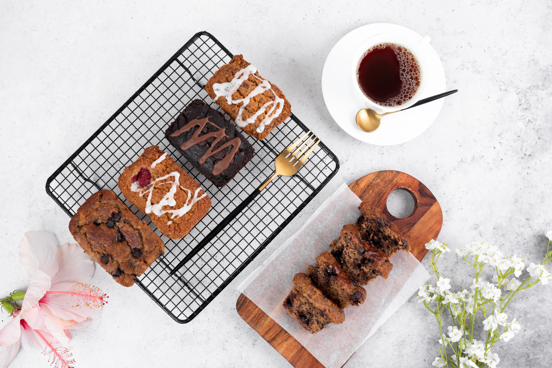 Bakehouse — miniloaves, brownies, madeleines and bread
